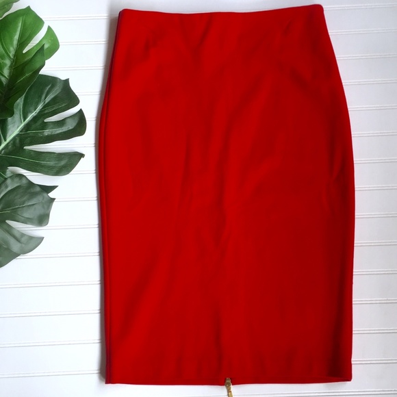 Cache Dresses & Skirts - Caché Red Pencil Skirt Cache Dresses & Skirts - Caché Red Pencil Skirt